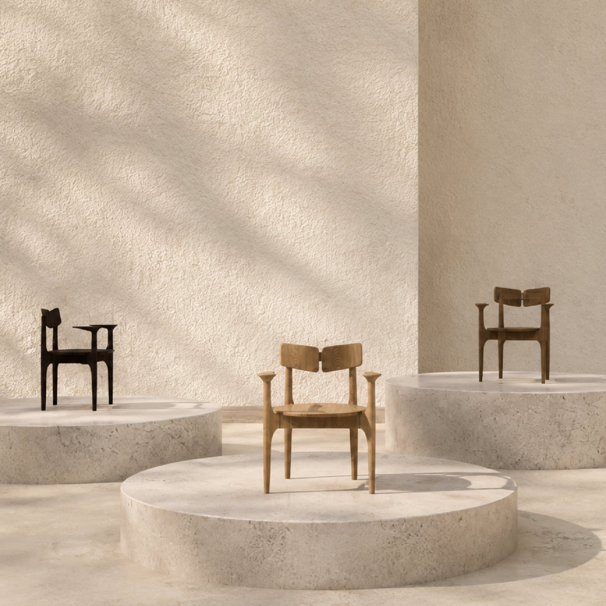 Nudo, silla, en un ambiente de la colección