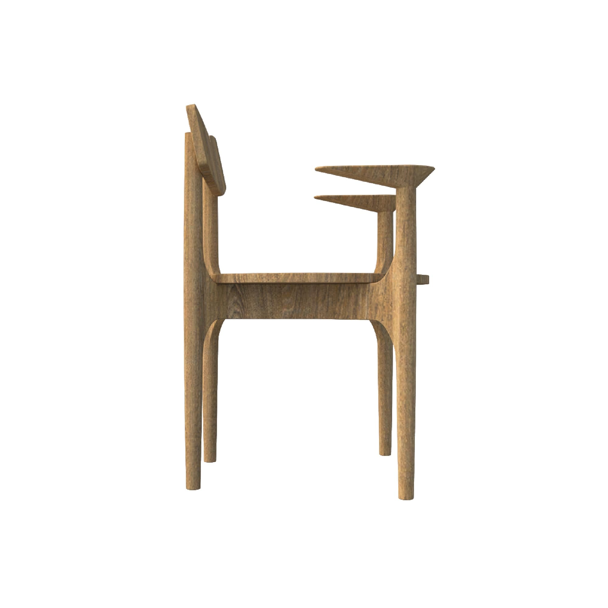 Nudo, silla — vista lateral